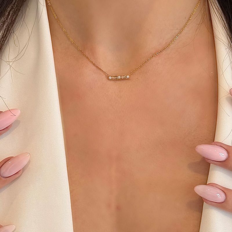 Collier Céline en acier inoxydable